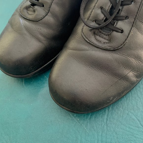 Kumfs ladies size 39 or 8.5 leather lace up loafer style black shoes comfortable - Picture 7 of 8